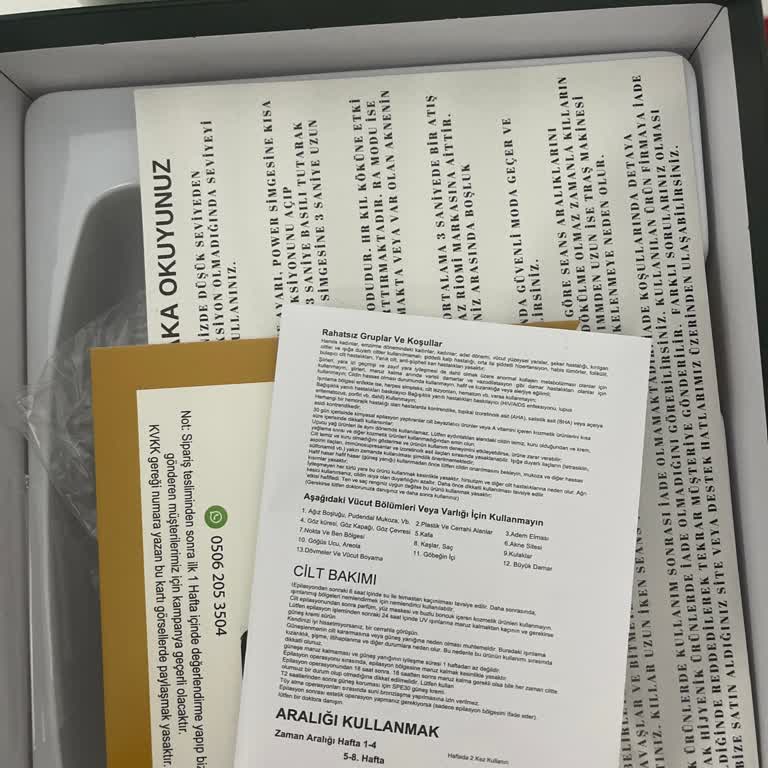 Kullanımda Yanma Oluşturan Epilasyon Cihazı İçin Çözüm Talebi