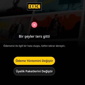 Trendyol Üzerinden Exxen Üyeliği Alırken Sürekli Hata Alıyorum