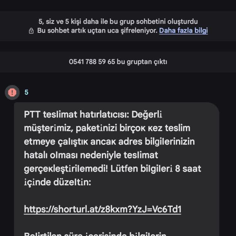 Sahte PTT Mesajıyla Yanıltıcı İşlem Mağduriyeti