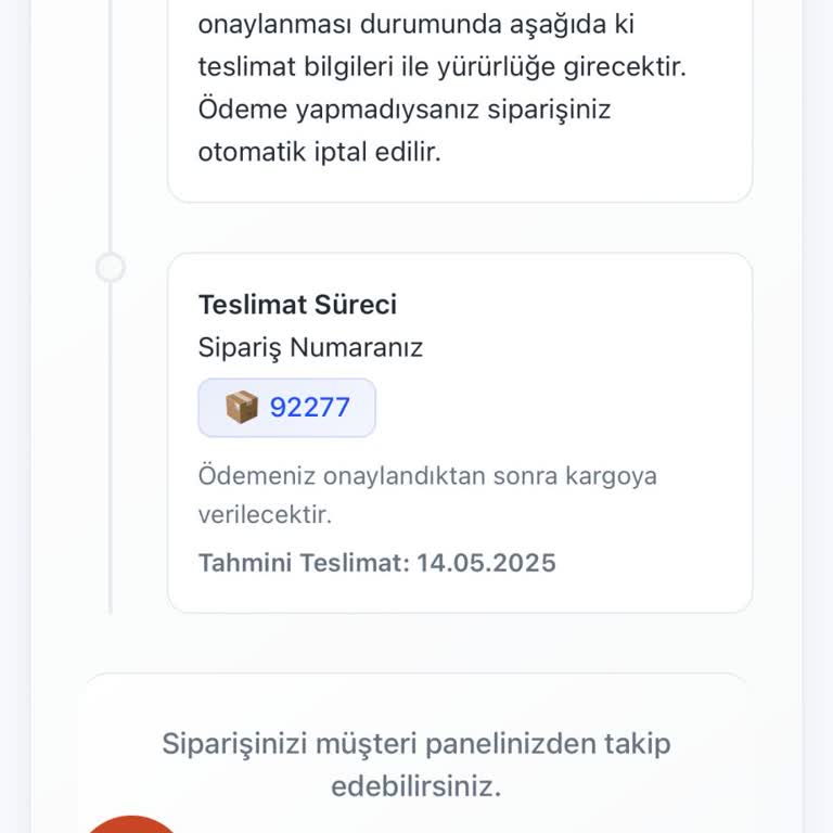 Çay Seti Siparişim Teslim Edilmedi