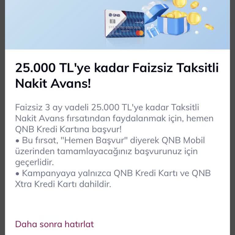 Faizsiz Nakit Avans Kampanyası Yanıltıcı Çıktı, Mağdur Oldum