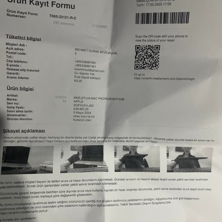 Apple MacBook Pro Ekranında Şaşırtan Çatlak