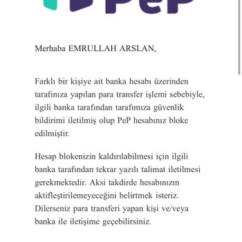 Bloke Olan Hesabımda Param Kaldı, Çözüm Bulamıyorum