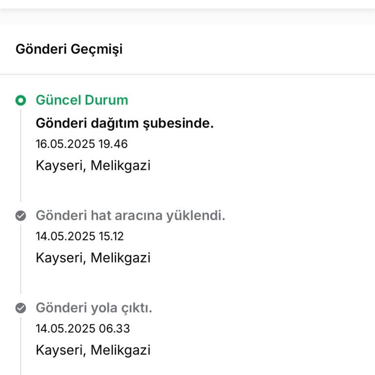 Gardırop Siparişim Kargo Şubesinde Sebepsiz Bekletiliyor