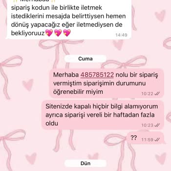 Siparişim Görünmüyor, İletişim Yok, Çözüm Bekliyorum
