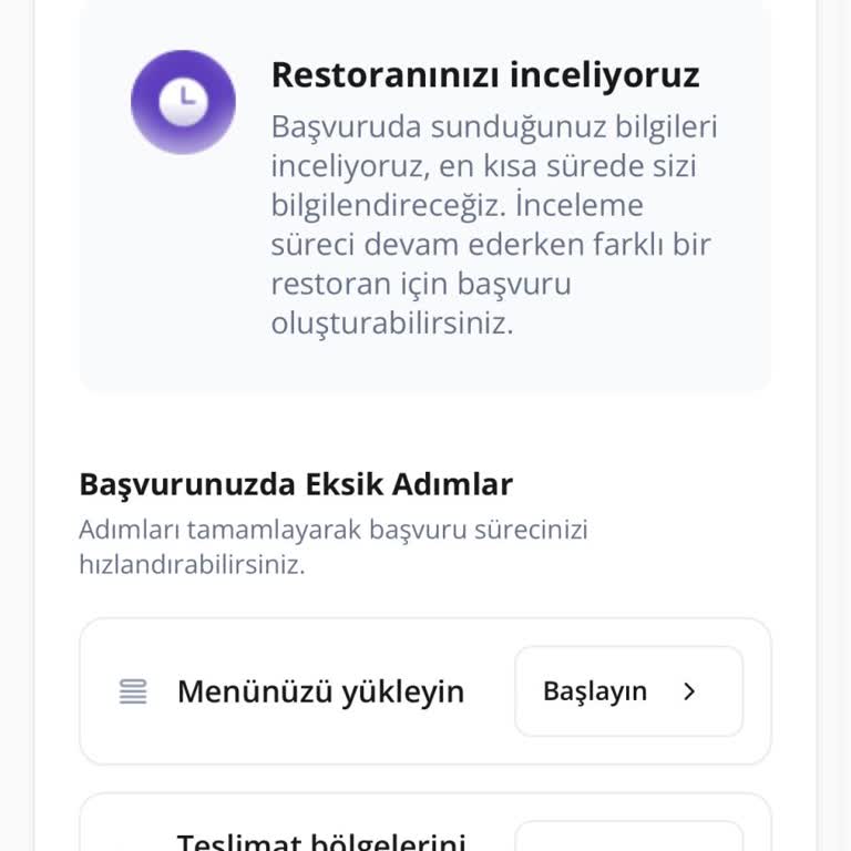 Getir Yemek Başvuruma Uzun Süredir Dönüş Yapılmadı
