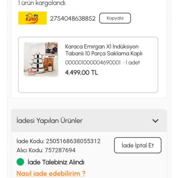 Hediye Ürün Sepete Eklenmediği İçin Gönderilmedi