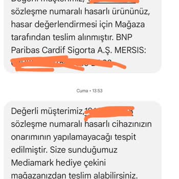 Sigortalı Akıllı Saat İçin Tamir Yerine Yetersiz Hediye Çeki Teklifi