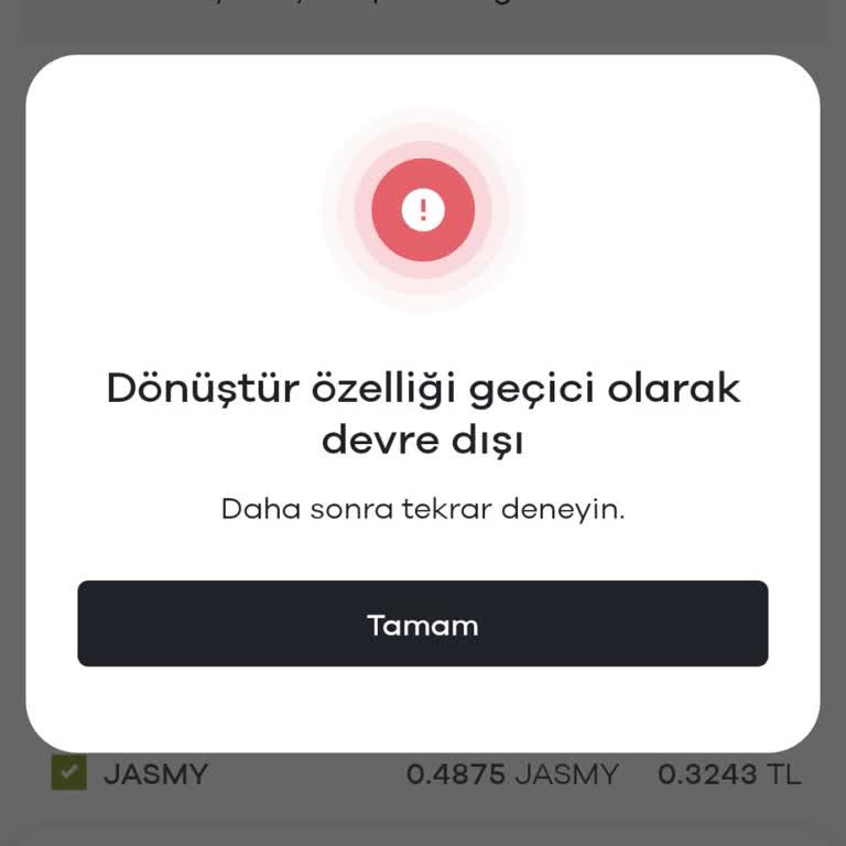 Paribu'da Dönüştürme İşlemi Bir Aydır Hatalı