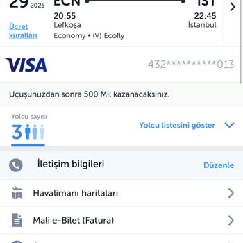 Ekstra Koltuk İptali Yapılamıyor, Biletimi İade Edemiyorum!