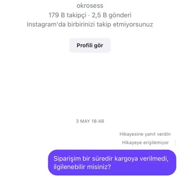 Siparişim Bir Aydır Yok Ulaşamıyorum Cevapsız Kaldım