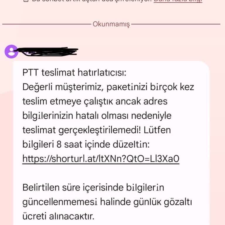 Bilinmeyen Numaradan Gelen RCS Mesajları Ve Kişisel Veri Güvenliği Endişesi