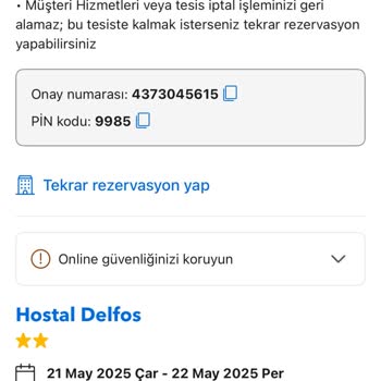 Rezervasyon İptali Sonrası Tarih Değişikliği Talebim Reddedildi