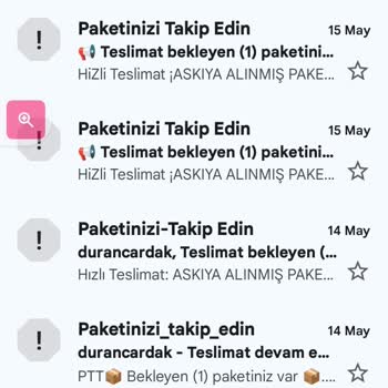 Sürekli Gelen Sahte Kargo Ve Sipariş Mailleri Can Sıkıyor