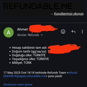 İade Edilebilir Bilette Bitmeyen Mağduriyet Ve Bilgi Talebi