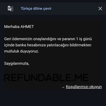 İade Edilebilir Bilette Bitmeyen Mağduriyet Ve Bilgi Talebi