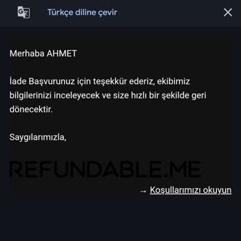 İade Edilebilir Bilette Bitmeyen Mağduriyet Ve Bilgi Talebi