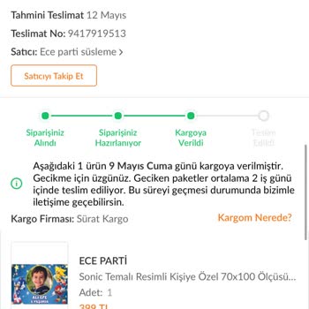 Kayıp Ürün İçin Trendyol Ve Kargo Firmasından Çözüm Alamıyorum