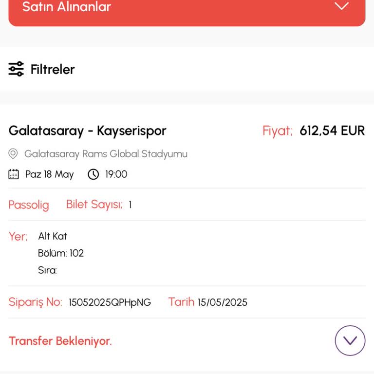 Maç Bileti Teslim Edilmedi, Firmaya Ulaşılamıyor Endişesi Yaşıyoruz