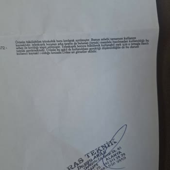 Fakir Süpürgenin Teleskopik Borusu Kırıldı, Servis Hatayı Kabul Etmedi