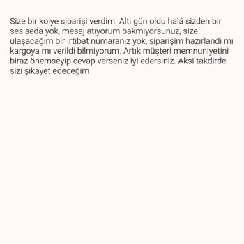 Siparişim Gelmedi İletişim Yok Mağdurum