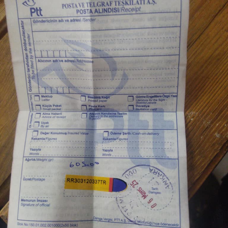 Yurt Dışına Gönderilen Postam İlgili Kuruma Teslim Edilmedi, Mağduriyet Yaşıyorum