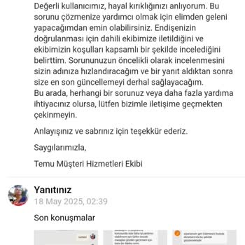 Temu'dan İptal Edilen Alışverişimin İadesi Kredi Kartıma Yansıtılmadı