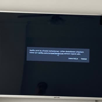Onvo TV'de Netflix Uygulamasına Erişim Sorunu Ve Destek Talebi