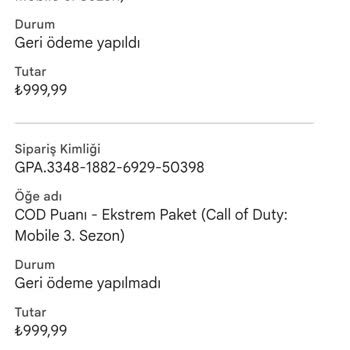 Google Play İade Onayına Rağmen Paramı Geri Ödemiyor