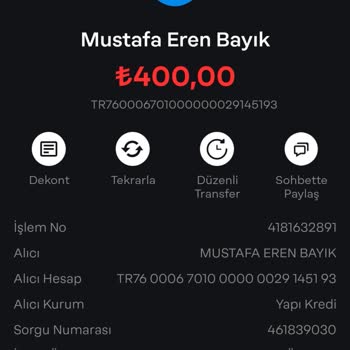 Yanlış IBAN’a Yapılan Transfer Sonrası Mağduriyet Ve Destek Talebi