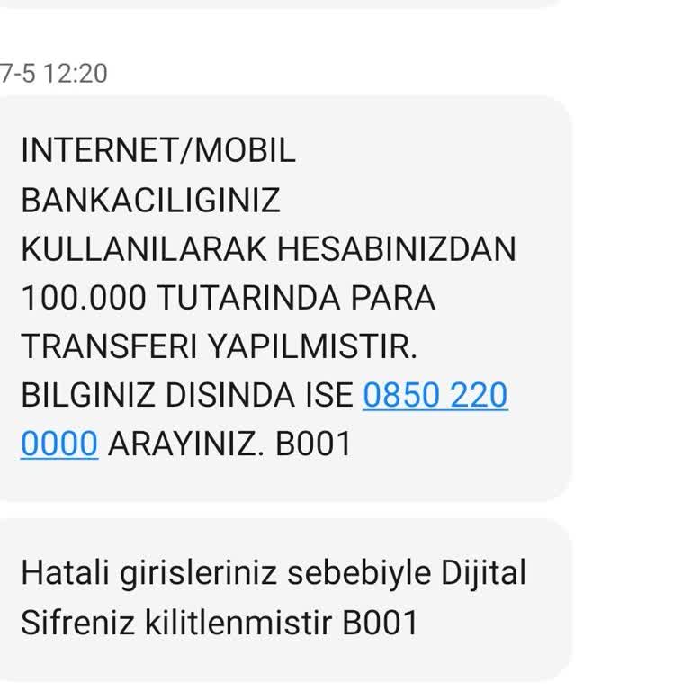 Hesap Kilitlenmesi Ve Para Transferi Sonrası Mağduriyet