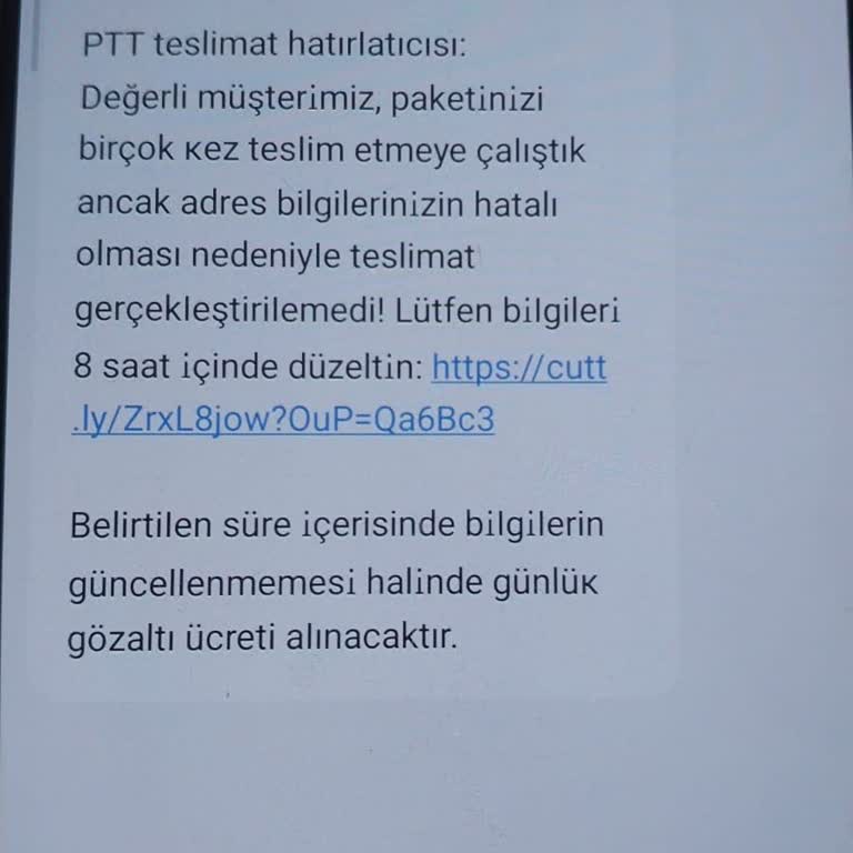 Adıma Gönderilen Sahte Kargo Mesajlarıyla Yaşadığım Şaşkınlık