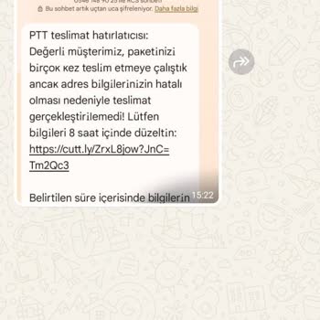Numaram İzinsiz Kullanılarak PTT Adına Şüpheli Mesajlar Gönderiliyor