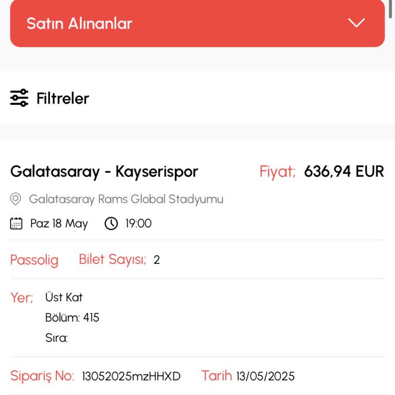 Maç Bileti Hesabıma Tanımlanmadı, Mağduriyet Yaşıyorum