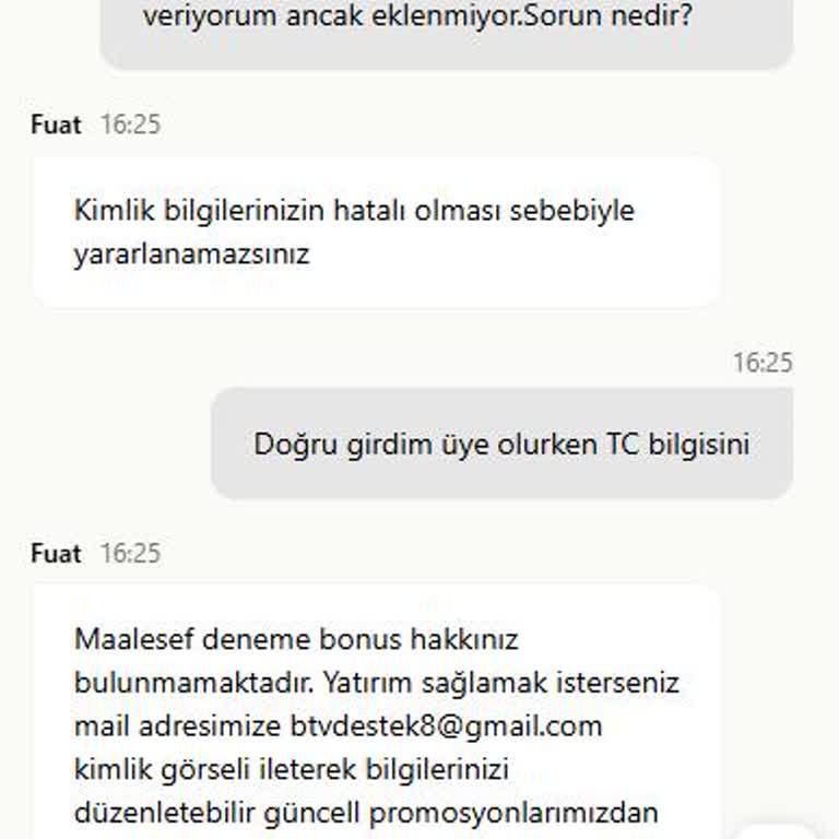 Betvakti Sitesinde Kimlik Bilgisi Gerekçesiyle Bonus Verilmemesi Ve Aldatıcı Davranış