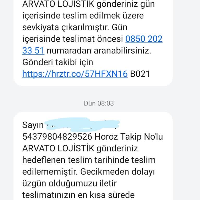 Horoz Lojistik'in Teslimat Sözünü Tutmaması Ve Yanıltıcı Bilgilendirme