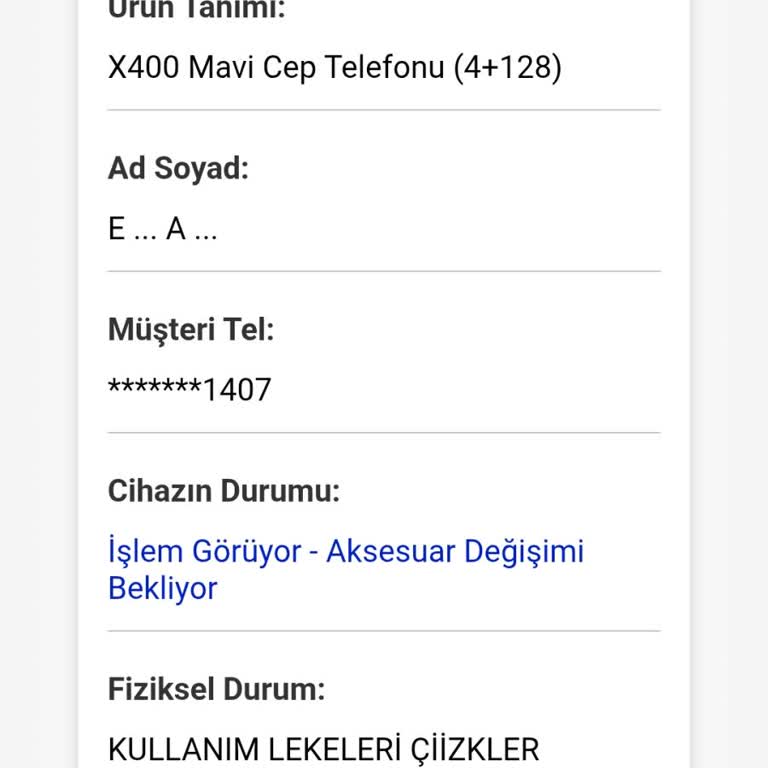 KVK'da Uzayan Telefon Tamiri Ve Parça Bekleme Süreci
