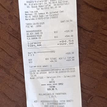 LCW Mağazasında Etiket Ve Fiş Fiyatı Tutarsızlığı Mağduriyeti