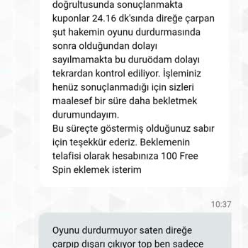 Kazanan Kuponum Haksızca Kaybedildi, Canlı Destek İlgisiz