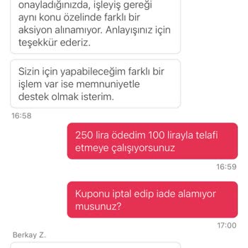 Dökülmüş Kahve Ve Yetersiz Telafi Kuponu Nedeniyle Mağduriyet