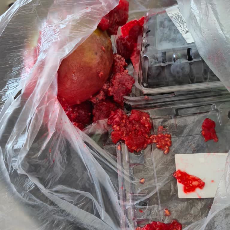 Migros Sanal Marketten Gelen Ahududular Ezilmiş Ve Evi Kirletmiş