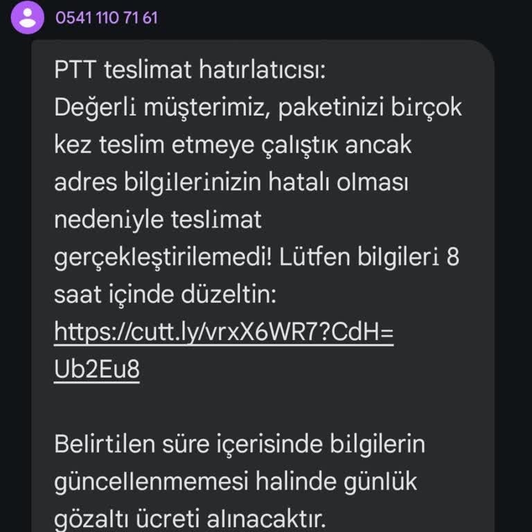 PTT Adı Kullanılarak Gönderilen Şüpheli SMS'ler Hakkında Endişe