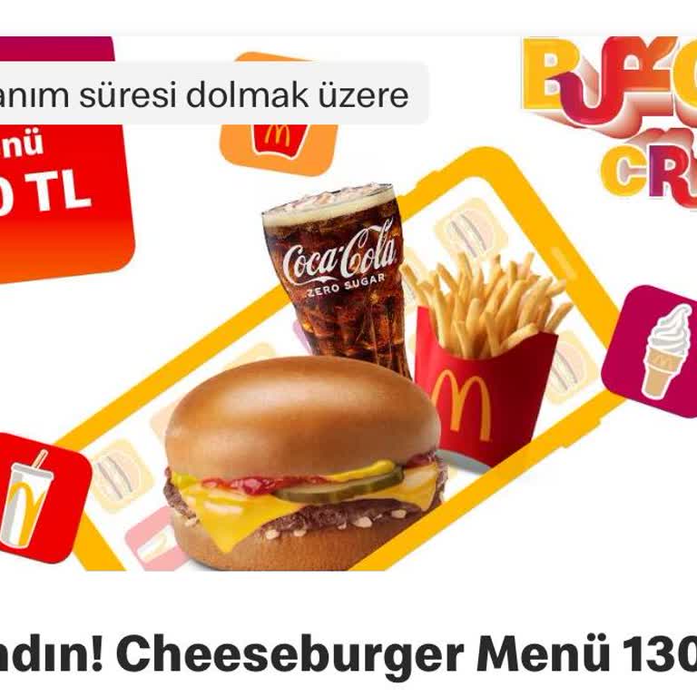 McDonald's Kazandığım Menü Kodunu Kullanamadım Sorunun Giderilmesini İstiyorum