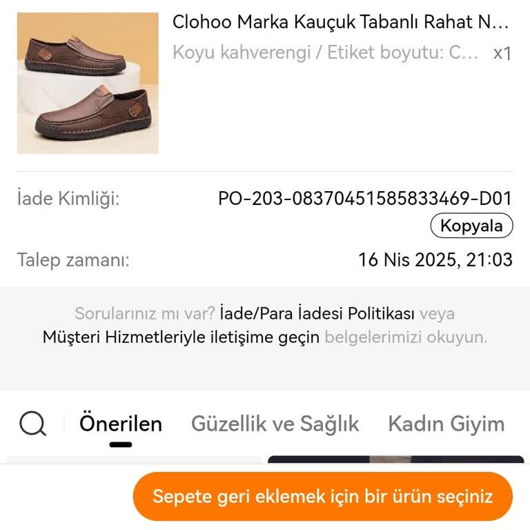 Temu İade Sürecinde Yaşanan Sorun: Ücret İadesi Gerçekleşmedi