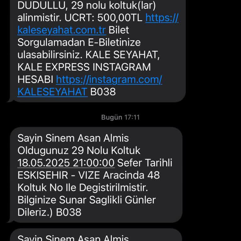 Bilet Satışı Sonrası Bilgilendirme Ve İptal Sorunu