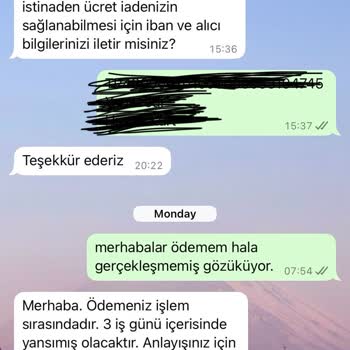 Çiçek Siparişi İptal Edildi Ödeme İadesi Yapılmadı