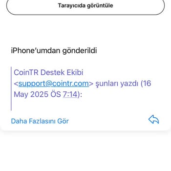 Cointr Borsasında Para İadesi Ve İletişim Sorunu