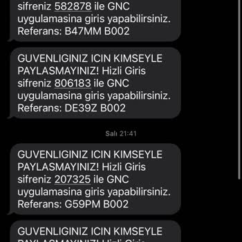Bilgim Dışında Gelen Hızlı Giriş Mesajları Ve Müşteri Hizmetlerine Ulaşılamaması