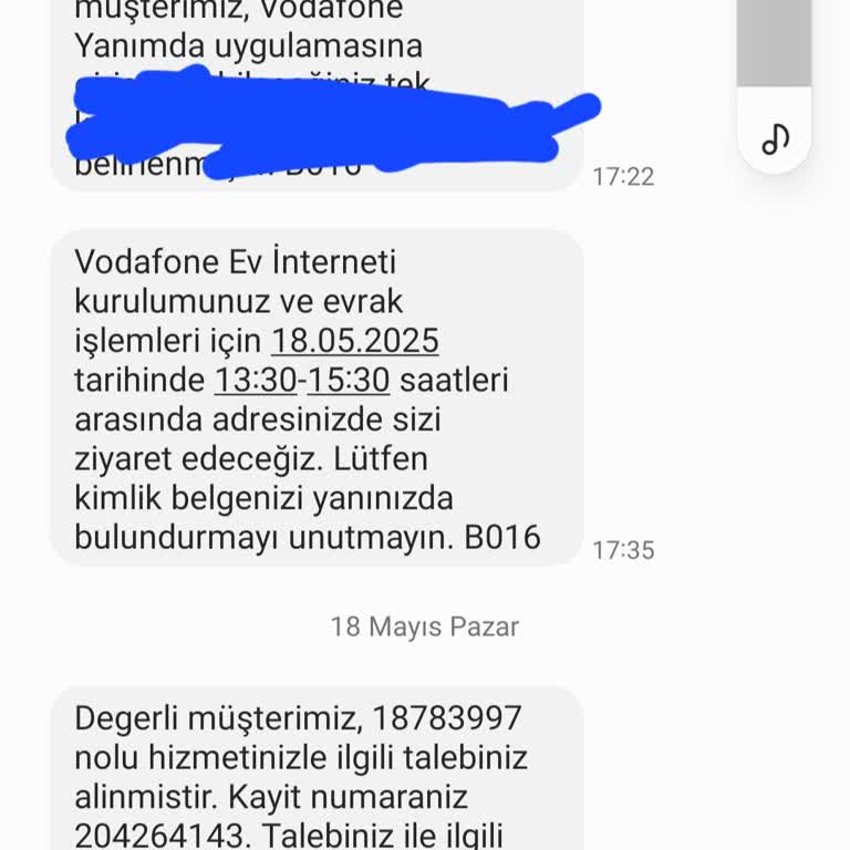 Vodafone Net Randevu Ve Müşteri Hizmetleri Mağduriyeti