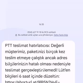 Kişisel Verilerimin İzinsiz Kullanımı Ve Şüpheli PTT Adı Kullanılarak Gönderilen SMS Hakkında Şikayet
